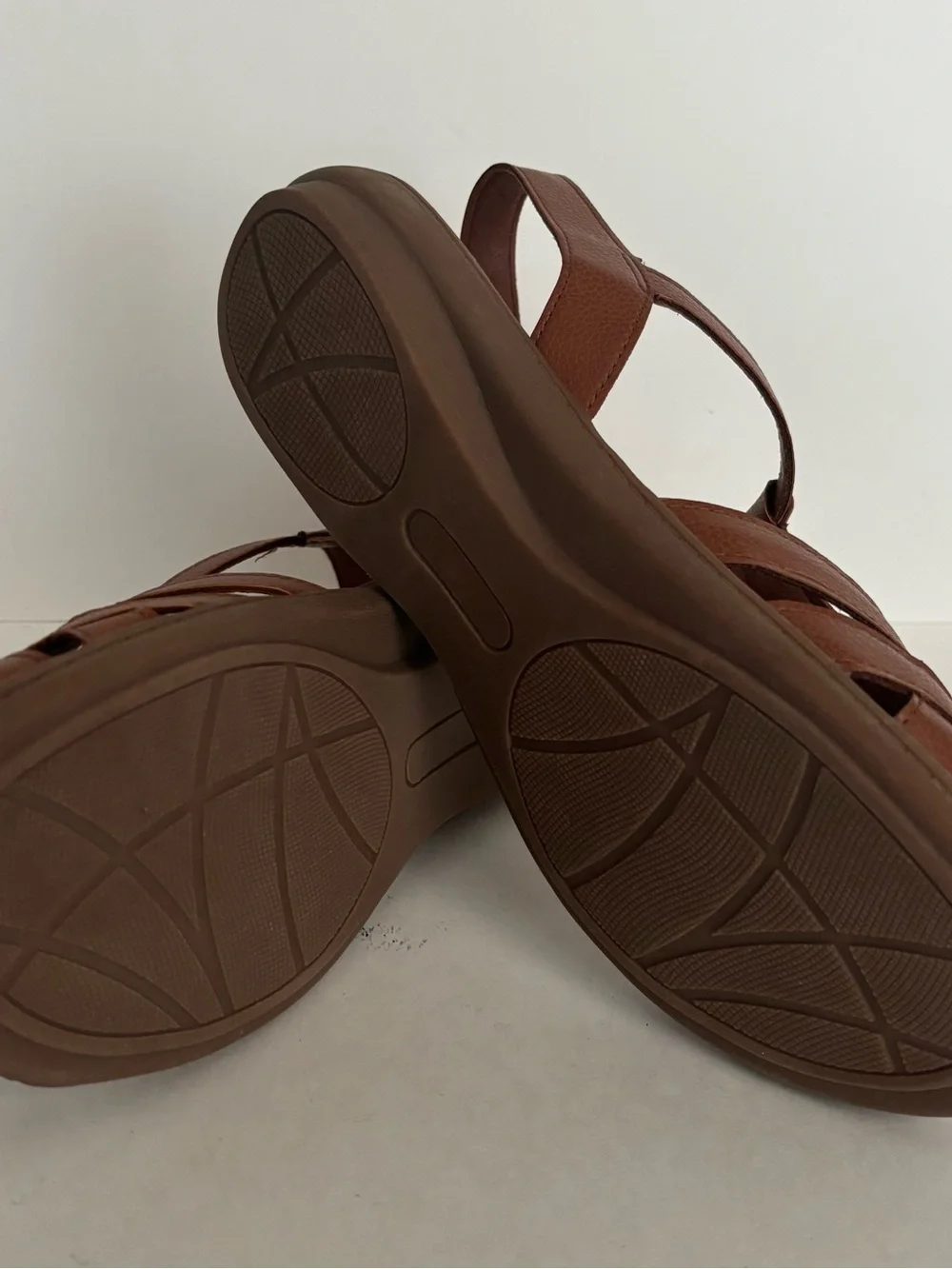 Baretraps Brixton Tan Leather Strappy T-Bar Sandals